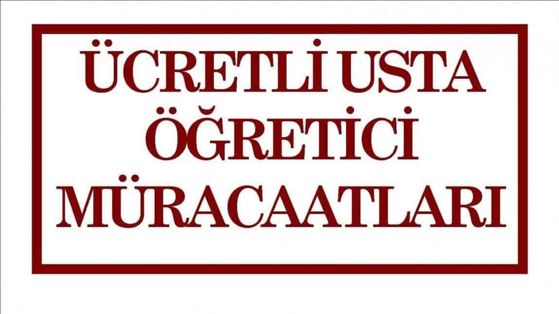 2024-2025 Eğitim Öğretim Yılı Ücretli Usta Öğretici Başvuru ve Değerlendirme Takvimi İlanı